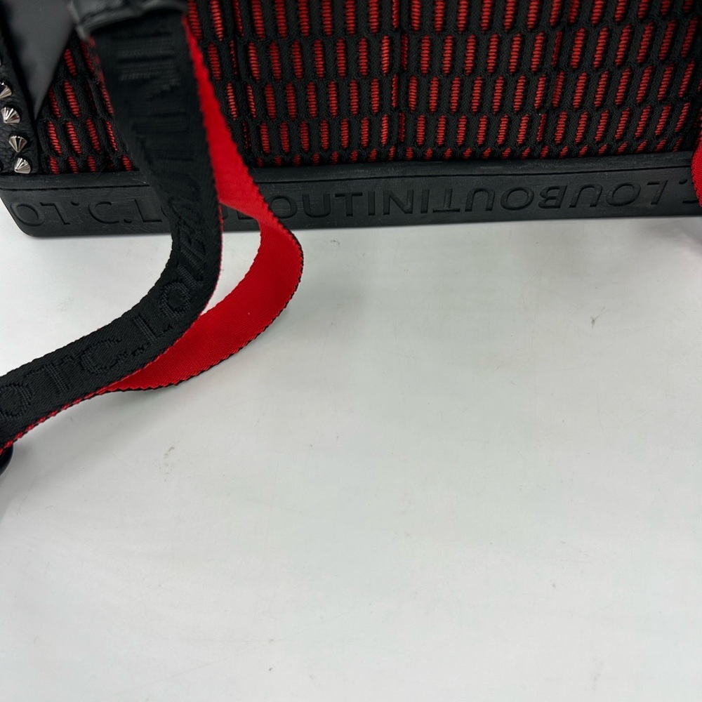 Unisex, Christian Louboutin, EXPLORAFUNK, black calf, leather backpack spiked - Picture 11 of 16